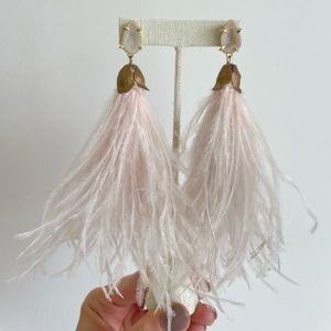 Blush Feather Earrings